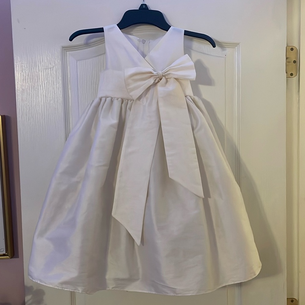 Ivory formal girls dress